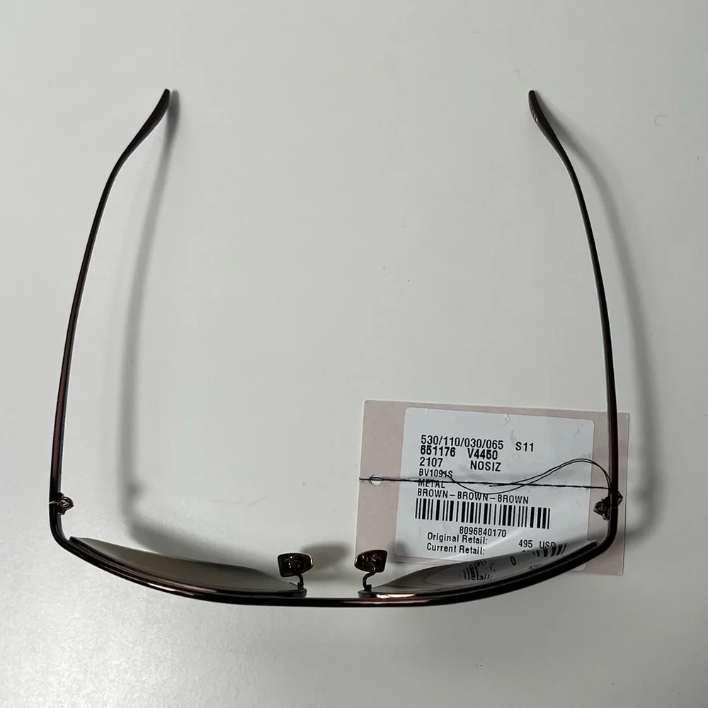 Bottega Veneta Oval Metal Pathos Cat Eye Mirrored Sunglasses BV1091S